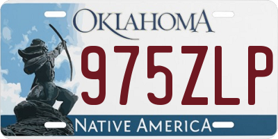 OK license plate 975ZLP