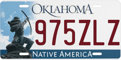 OK license plate 975ZLZ