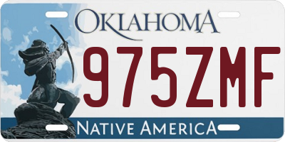 OK license plate 975ZMF