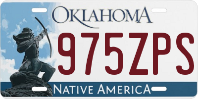OK license plate 975ZPS