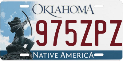 OK license plate 975ZPZ
