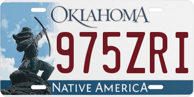 OK license plate 975ZRI