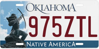 OK license plate 975ZTL