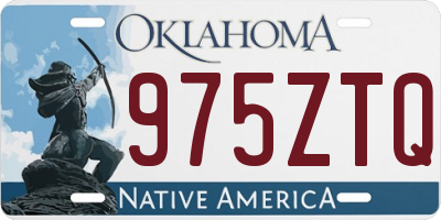 OK license plate 975ZTQ
