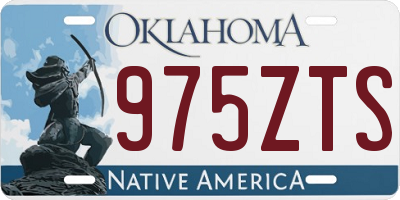 OK license plate 975ZTS