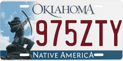 OK license plate 975ZTY