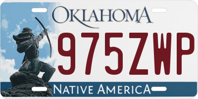 OK license plate 975ZWP