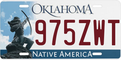 OK license plate 975ZWT