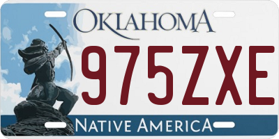 OK license plate 975ZXE