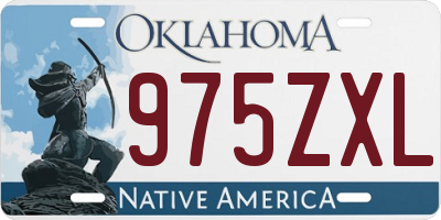 OK license plate 975ZXL