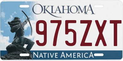 OK license plate 975ZXT