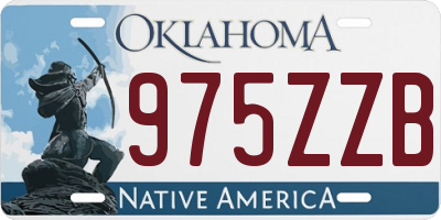 OK license plate 975ZZB