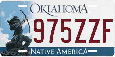 OK license plate 975ZZF