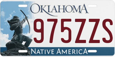OK license plate 975ZZS