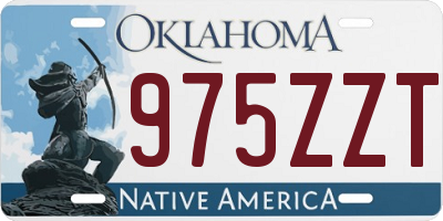 OK license plate 975ZZT