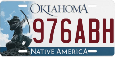 OK license plate 976ABH