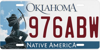 OK license plate 976ABW