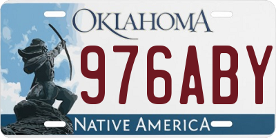 OK license plate 976ABY