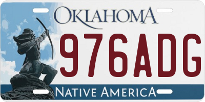 OK license plate 976ADG