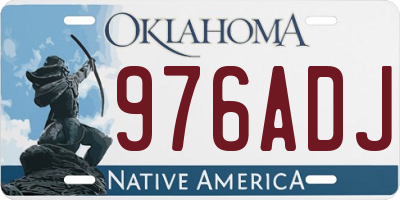 OK license plate 976ADJ