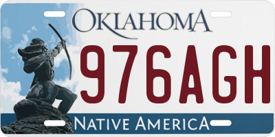 OK license plate 976AGH