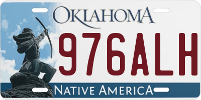 OK license plate 976ALH