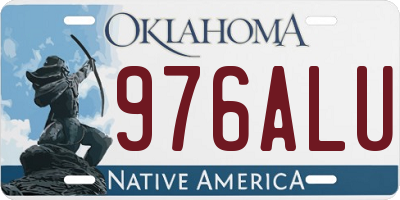 OK license plate 976ALU