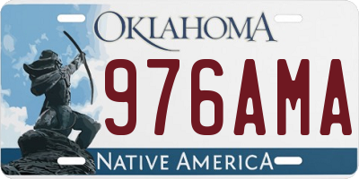OK license plate 976AMA