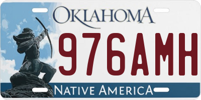 OK license plate 976AMH