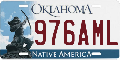 OK license plate 976AML