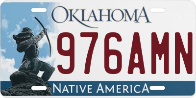 OK license plate 976AMN