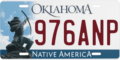 OK license plate 976ANP