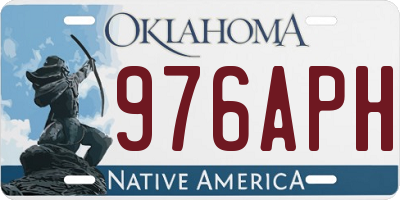 OK license plate 976APH