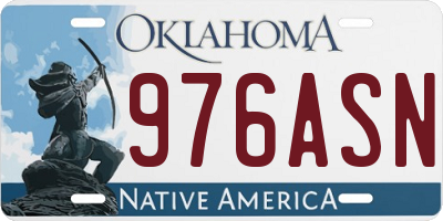 OK license plate 976ASN