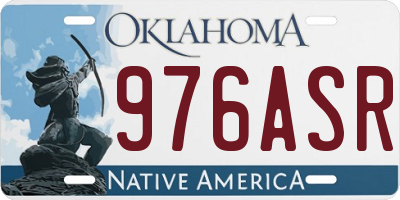 OK license plate 976ASR