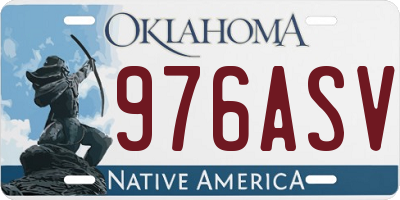 OK license plate 976ASV