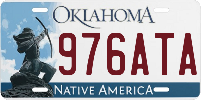 OK license plate 976ATA