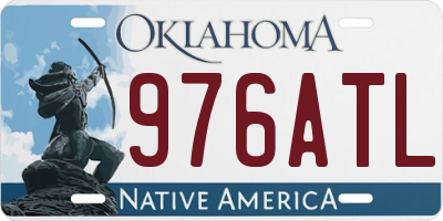 OK license plate 976ATL