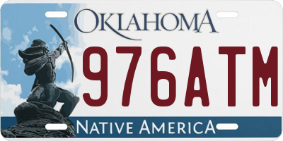 OK license plate 976ATM