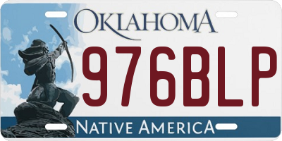 OK license plate 976BLP