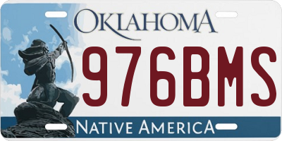 OK license plate 976BMS