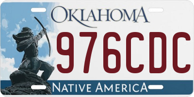OK license plate 976CDC