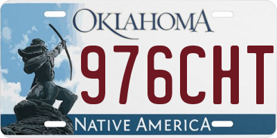 OK license plate 976CHT