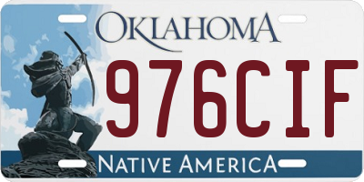 OK license plate 976CIF
