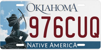 OK license plate 976CUQ