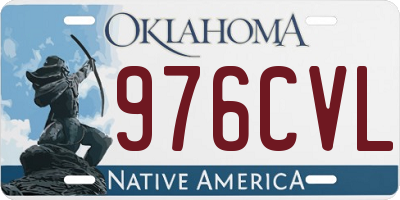 OK license plate 976CVL