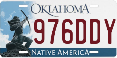 OK license plate 976DDY