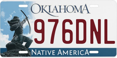OK license plate 976DNL
