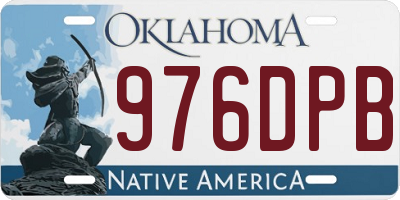 OK license plate 976DPB