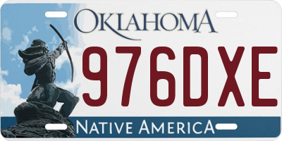 OK license plate 976DXE